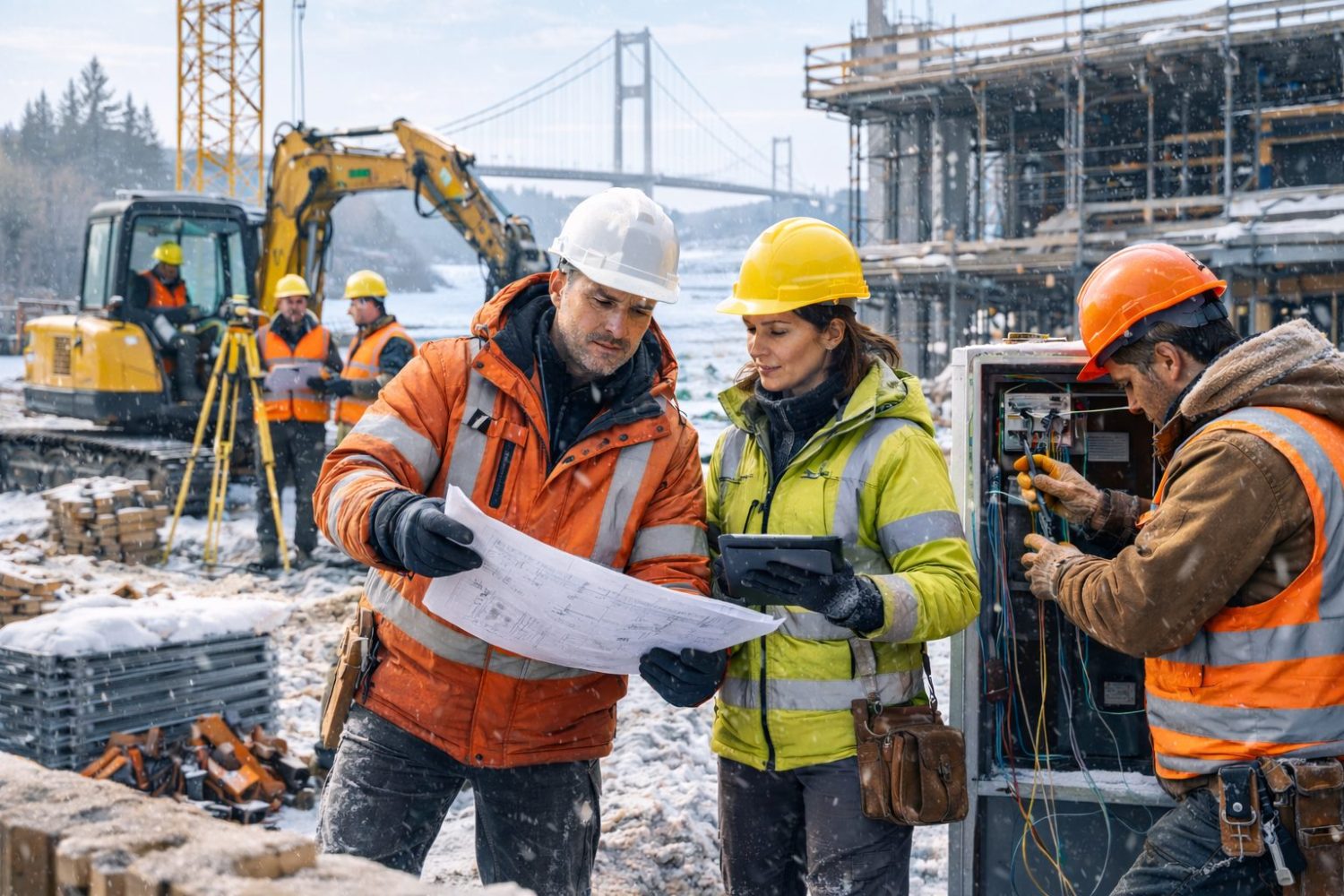 pluralité des métiers de construction