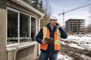 Portrait d'un surintendant dans la construction